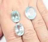 Крупный набор из 3 аквамаринов 26,62 карата