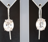 Серьги с гелиодорами высокой чистоты 5,77 карата