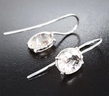 Серьги с гелиодорами высокой чистоты 5,77 карата