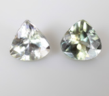 Подвесы для серег с полихромными цоизитами 1,04 карата