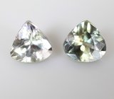 Подвесы для серег с полихромными цоизитами 1,04 карата