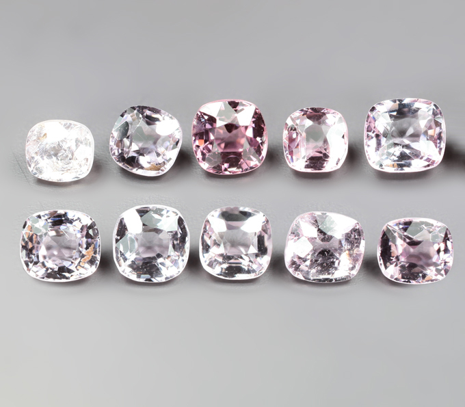 Набор из 10 шпинелей 2,91 карата