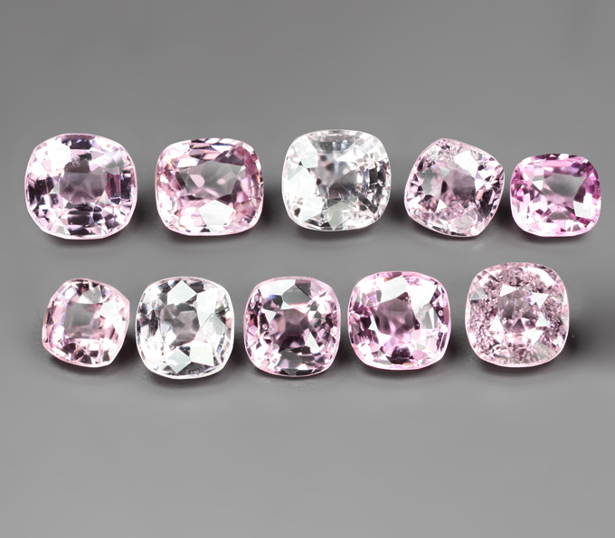 Набор из 10 шпинелей 3,04 карата