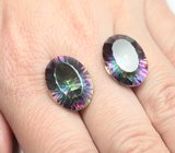 Крупная пара «мистического» кварца 24,55 карата