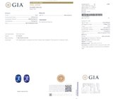 Крупная синяя шпинель со сменой цвета 5,13 карата