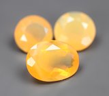 Набор из 3 «солнечных» опалов 1,59 карата
