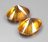 Пара золотисто-желтых сфенов 3,57 карата
