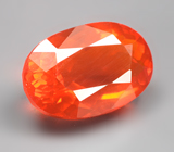 Чистейший мексиканский ограненный «огненный» опал 1,68 карата 