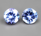 Пара танзанитов 1,04 карата 