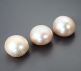 Набор из 3 кремовых морских жемчужин 8,81 карата