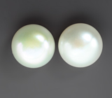 Пара морских жемчужин 10,62 карата! Натуральный цвет 