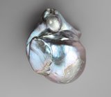 Крупная черная морская жемчужина барокко 39,46 карата! Титановый люстр