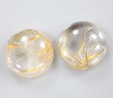 Парный рутиловый кварц 19,29 карата 