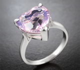 Кольцо с лавандовым аметистом 5,68 карата Серебро 925