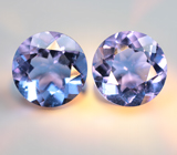 Крупная пара флюоритов со сменой цвета 12,21 карата 