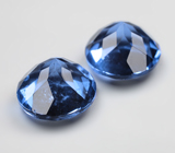 Крупная пара флюоритов со сменой цвета 12,21 карата 