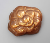 Резной солнечный камень 4,56 карата 