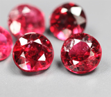 Набор из 5 рубиновых шпинелей 1,1 карата