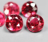 Набор из 5 рубиновых шпинелей 1,1 карата 