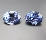 Серьги с танзанитами 3,89 карата и бриллиантами