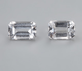 Пара данбуритов высокой чистоты 3,44 карата 