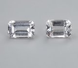 Пара данбуритов высокой чистоты 3,44 карата