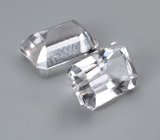 Пара данбуритов высокой чистоты 3,44 карата