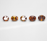 Набор из 5 сфалеритов 2,03 карата 