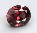 Чистейший оранжево-красный циркон 2,83 карата 