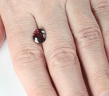 Оранжево-красный циркон высокой чистоты 3,8 карата