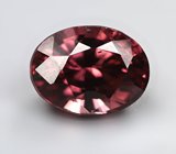 Оранжево-красный циркон высокой чистоты 3,65 карата