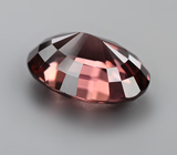 Чистейший красновато-оранжевый циркон 3,89 карата 