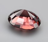 Оранжево-красный циркон высокой чистоты 3,04 карата