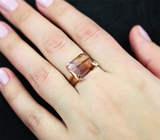 Золотое кольцо с чистейшим аметрином 7,65 карата