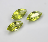 Набор из 3 перидотов 2,07 карата 