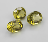 Набор из 3 перидотов 2,32 карата 