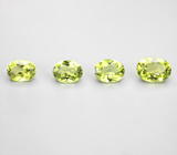 Набор из 4 перидотов 2,77 карата 