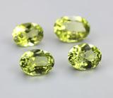 Набор из 4 перидотов 2,77 карата 