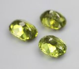 Набор из 3 перидотов 9,01 карата 