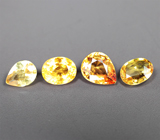 Набор из 4 сапфиров 1,01 карата 