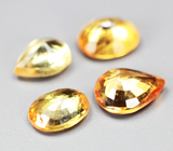 Набор из 4 сапфиров 1,01 карата 