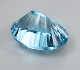 Крупный! Чистейший голубой топаз лазерной огранки 39,72 карата