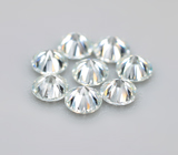 Топовая огранка! Набор из 8 бесцветных муассанитов 0,49 карата 