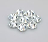 Топовая огранка! Набор из 8 бесцветных муассанитов 0,49 карата