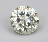 Пастельно-желтый муассанит 1,03 карата 