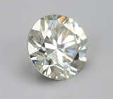 Пастельно-желтый муассанит 1,03 карата 