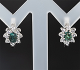 Комплект с александритами 2,67 карата и бриллиантами Золото