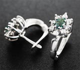 Комплект с александритами 2,67 карата и бриллиантами Золото