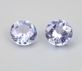 Пара цоизитов высокой чистоты 1,34 карата 