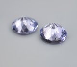 Пара цоизитов высокой чистоты 1,34 карата 